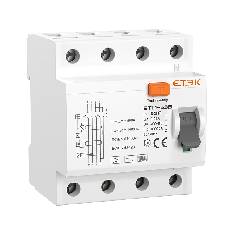 EKL6-100B Type B RCCB Comprehensive AC/DC Leakage Protection for Modern Electrical Systems (16A-100A)