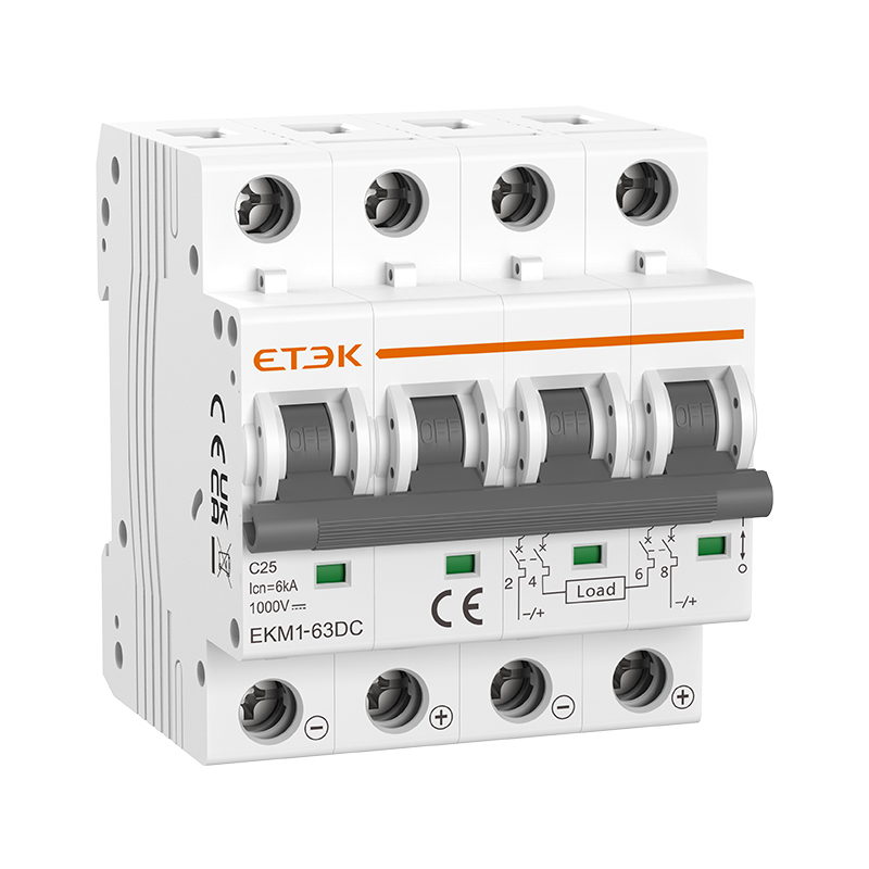 EKM1-63DC Polarity PV DC Circuit Breaker | 1000V DC 6kA Breaking Capacity