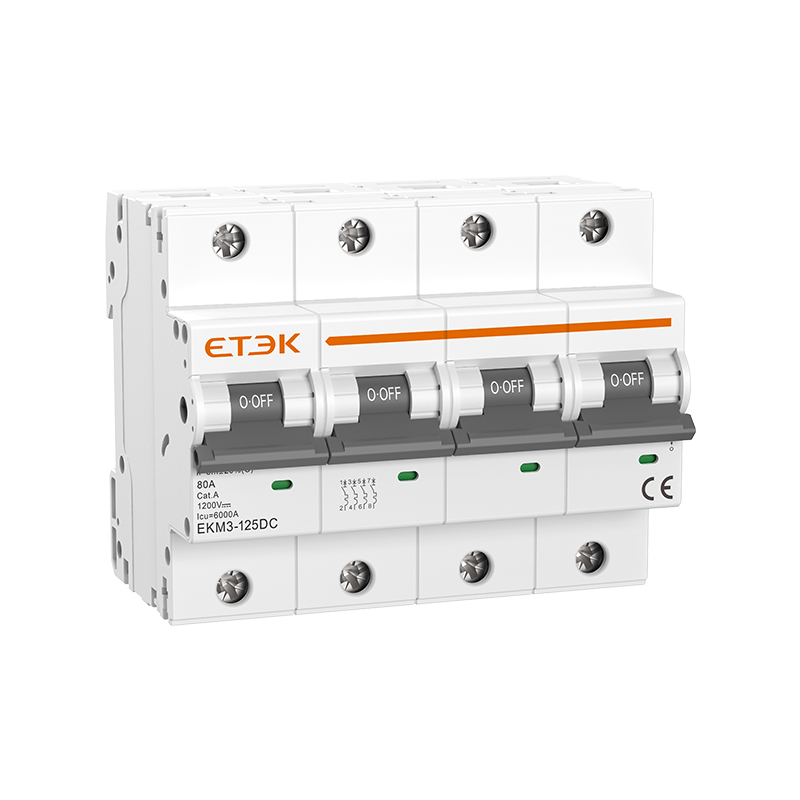 EKM3-125DC Non-Polarity High-Current DC Miniature Circuit Breaker (Up to 125A)