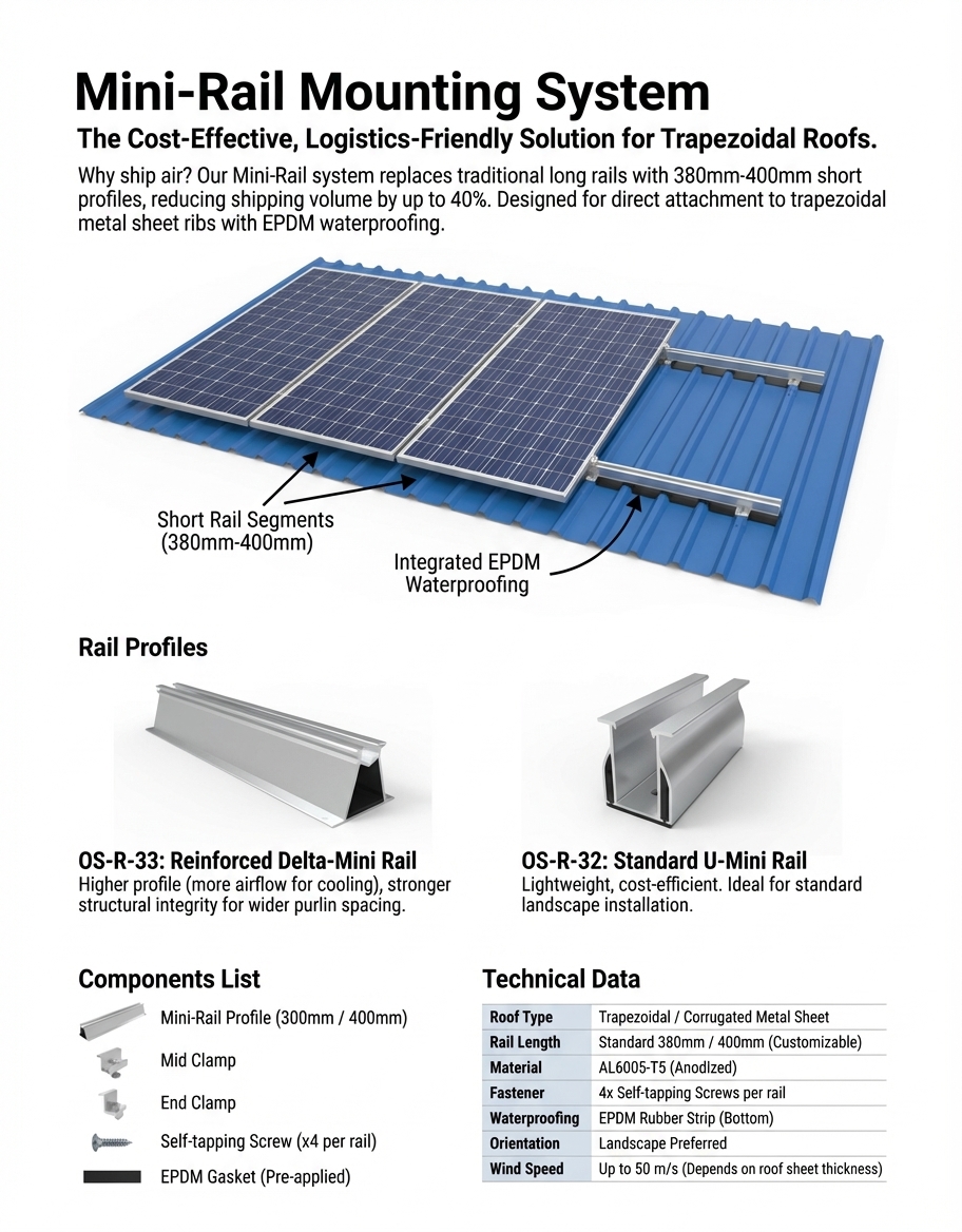 Trapezoidal Mini-Rail System