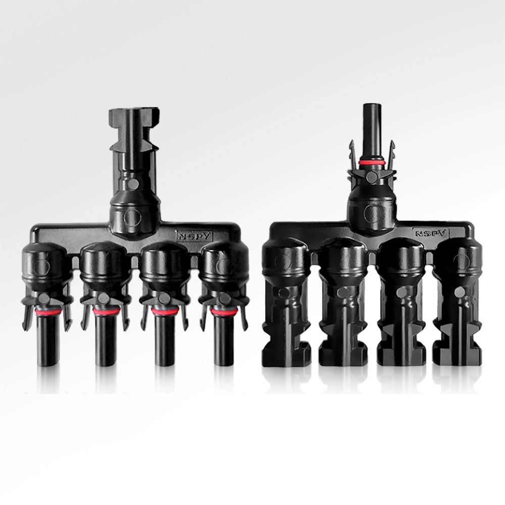 NSPV DC1500V Solar Cable Branch Connector 4-in-1
